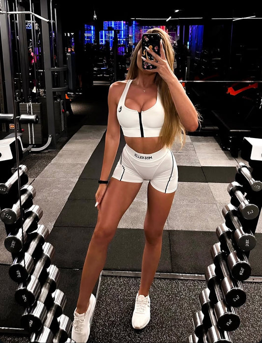 Zářivý bílý push-up set Miss Killer